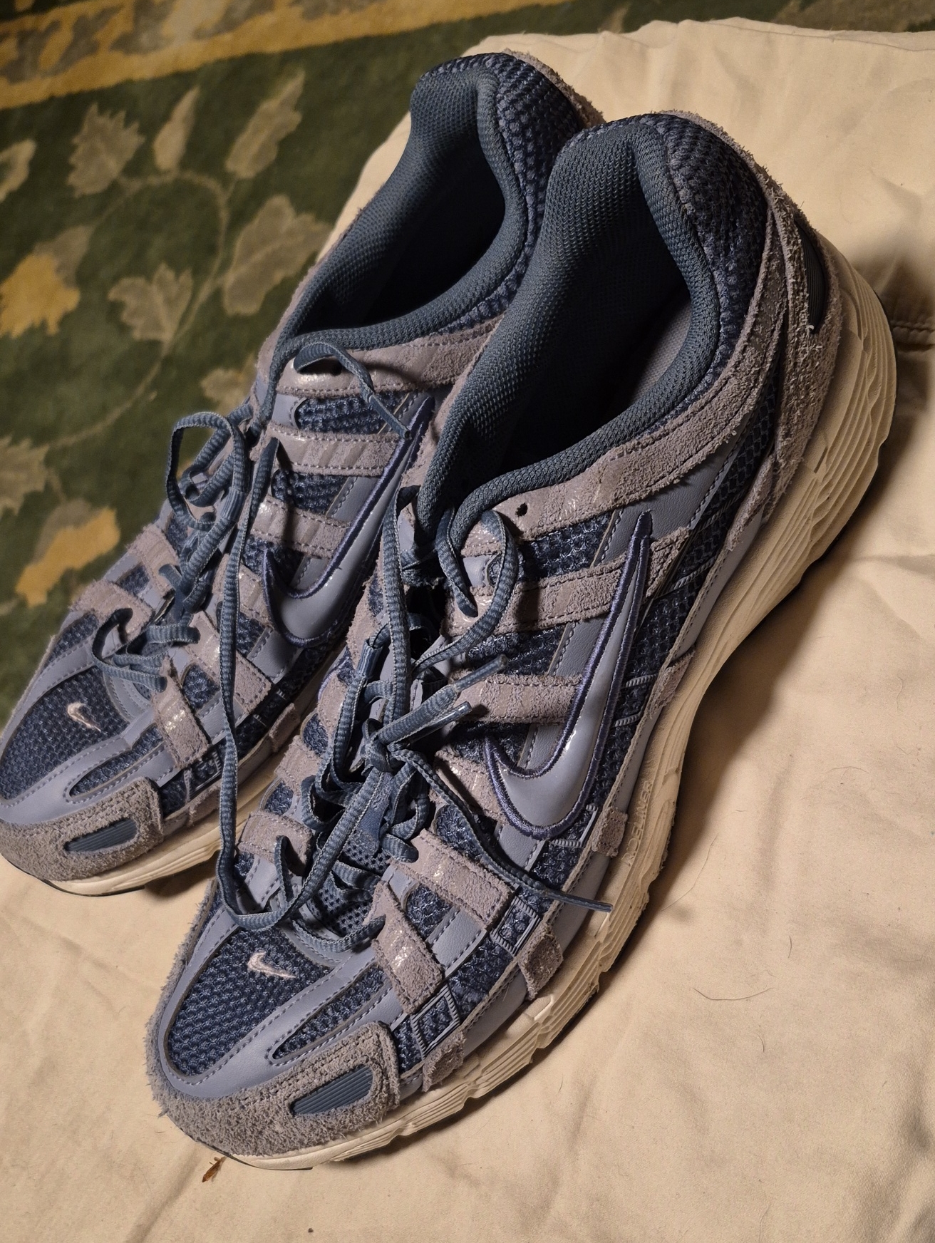Nike Men's Blue And Gray Running Sneakers
